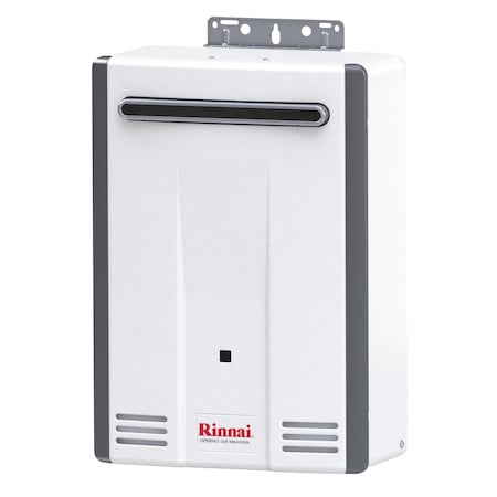 Rinnai HE 5.3 GPM 120,000 BTU Natural Gas Exterior Tankless Water Heater V53DEN